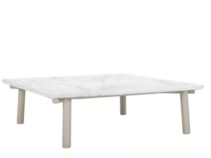 ANATRA - Rectangular coffee table with marble or ceramic top _ JANUS et Cie